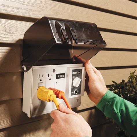 how to insert outdoor electrical box